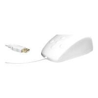 KEYSONIC Maus Keysonic KSM-3020M-W USB white/wasserdicht aus Silikon retail