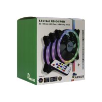 INTER-TECH Argus RS04 - RGB-Set 5V-RGB-Luefter, 50cm...
