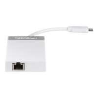 TRENDNET Hub USB-C zu Gigabit Ethernet und 3x USB 3.0