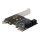 DELOCK 4 Port SATA PCI Express x1 Karte - Low Profile Formfaktor