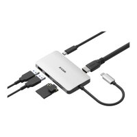 D-LINK USB-C 6-Port USB 3.0 Hub mit HDMI und SD & microSD Card Reader und USB-C Ladeanschluss