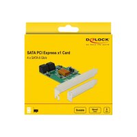 DELOCK 4 Port SATA PCI Express Karte