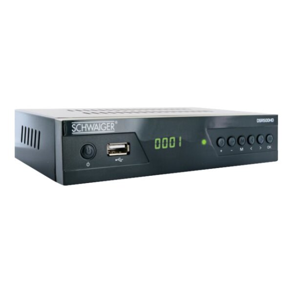 SCHWAIGER DSR500HD HD-SAT-Receiver Front-USB Anzahl Tuner: 1