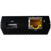 DIGITUS Multifunktions Netzwerk Server 1xUSB2.0 Intergrieter Printserver NAS und Netzwerk USB-Hub 1x