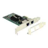 DELOCK PCI Express Card > 2 x Gigabit LAN - Netzwerkadapter - PCIe 2.0 Low-Profile - Gigabit Etherne