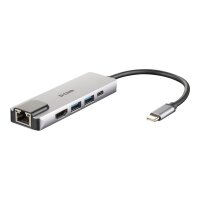 D-LINK USB-C 5-Port USB 3.0 Hub mit HDMI und Ethernet und...