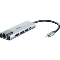 D-LINK USB-C 5-Port USB 3.0 Hub mit HDMI und Ethernet und...