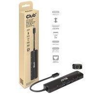 CLUB3D USB-6-in1-HUB USB-C > HDMI/2xUSB/2xUSB-C/RJ45...