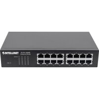 INTELLINET 16-Port Gigabit Ethernet Switch RJ45...