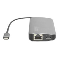 ASSMANN DIGITUS 8-Port USB-C Dock 2xUSB3.0,RJ45,2xHDMI,PD,1xSD/microSD