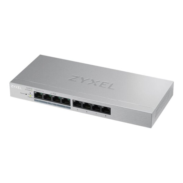 ZYXEL Switch GS1200-8HP V2 PoE+ webmanaged Switch 4xPoE 60W