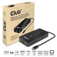 CLUB3D USB-7-in1-HUB USB-C > 2xHDMI/2xUSB/RJ45/USB-C 100W retail