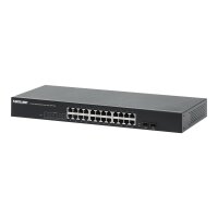 INTELLINET 24-Port Gigabit Ethernet Switch mit 2SFP Ports