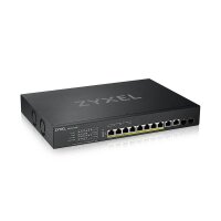 ZYXEL 8-port Multi-Gigabit Smart Managed PoE++ Switch 375Watt 802.3BT, 2 x 10GbE + 2 x SFP+ Uplink