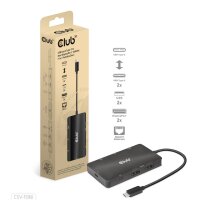 CLUB3D USB-7-in1-HUB USB-C > 2xDP/2xUSB/2xUSB-C/RJ45 100W retail