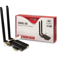 INTERTECH Wi-Fi6E+ BT5.2 PCIe Adapter DMG-36 5400 Mbps retail
