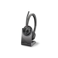 POLY BT Headset Voyager 4320 UC Stereo USB-A mit Stand
