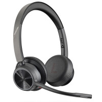 POLY BT Headset Voyager 4320 UC Stereo USB-A mit Stand