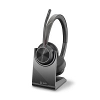 POLY BT Headset Voyager 4320 UC Stereo USB-A Teams mit Stand
