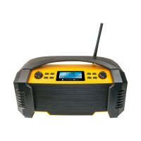 SCHWAIGER Baustellenradio DAB+/FM/AUX-IN/Bluetooth gelb/schw