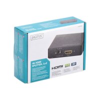 DIGITUS 4K HDMI Splitter 1x2 unterstuetzt 4K2K 3D Video Format Farbe schwarz