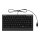 RAIDSONIC KEYSONIC Tastatur Mini SoftSkin PS/2-USB-Combo