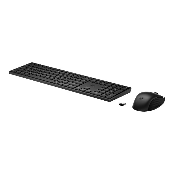 HP 655 Tastatur-und-Maus-Set - kabellos - 2.4 GHz - QWERTZ - Deutsch - Schwarz