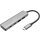 DIGITUS 4-Port-USB-Hub 2xA 2xC     silber Gen2 15cm Kabel