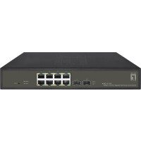 LEVELONE Switch  8x GE GES-2110P     2xGSFP 19" 130W...
