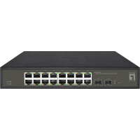 LEVELONE Switch 16x GE GES-2118      2xGSFP 19"