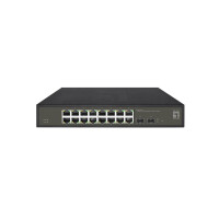 LEVELONE Switch 16x GE GES-2118      2xGSFP 19"