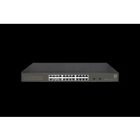 LEVELONE Switch 24x GE GES-2126      2xGSFP 19"
