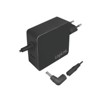 LOGILINK Power Supply for Notebook with USB Port, 70 Watt