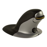FELLOWES Penguin Maus RF Wireless Laser 1200 DPI Ambidextrous Black,Silver (9894901)