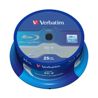VERBATIM BD-R Verbatim Datalife SL 6x 25GB 25pack Spindel No ID