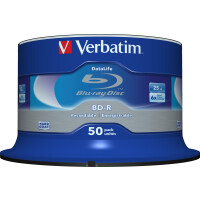 VERBATIM BD-R Verbatim Datalife SL 6x 25GB 50pack Spindel No ID