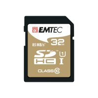 EMTEC SD Card 32GB Emtec    SDHC (CLASS10) Gold +...