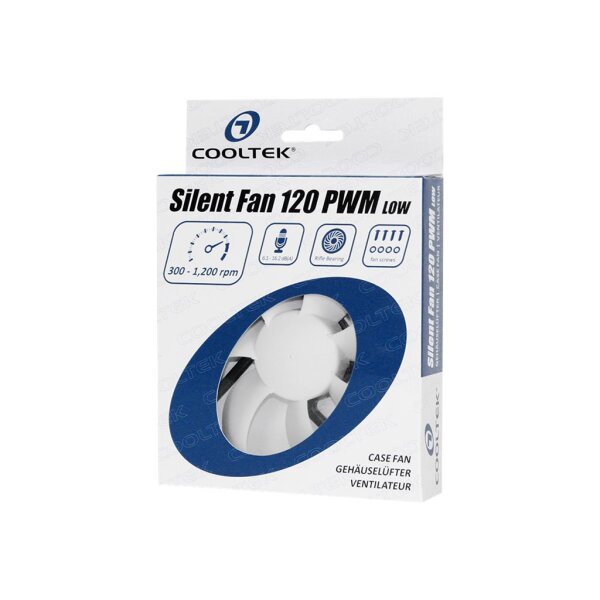 COOLTEK Lüfter Cooltek Silent Fan 120*120*25 PWM 300/ 1200RPM bulk