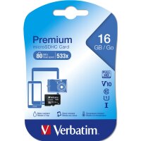 microSD 16GB Verbatim Class 10