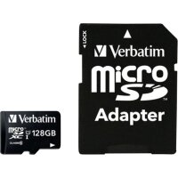 VERBATIM SD MicroSD Card 128GB Verbatim SDXC Premium class 10 Adapter