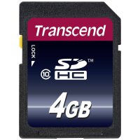 TRANSCEND Speicherkarte SD 4GB SDHC Class 10