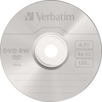 Verbatim DVD-RW 4.7GB 4x, 5er Jewelcase