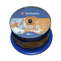 Verbatim DVD-R 50er Spindel 16x bedruckbar