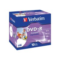 DVD+R 10er Jewelcase 16x bedruckbar