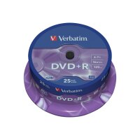 Verbatim DVD+R 4.7GB 16x 25er Spindel