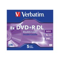 Verbatim DVD+R9 5er Jewelcase 8x