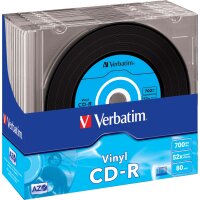 Verbatim CD-R 80min/700MB 52x, 10er Pack