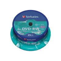 Verbatim DVD-RW 4.7GB 4x, 25er Spindel