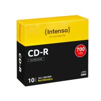 Intenso CD-R 80 700 MB 10er Slimcase 52x