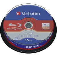 Blu-Ray BD-RE 25GB VERBATIM 2x JC  10